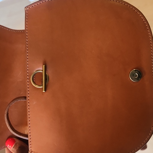 Jerome Dreyfuss Tan Leather Crossbody Bag - Picture 3 of 11
